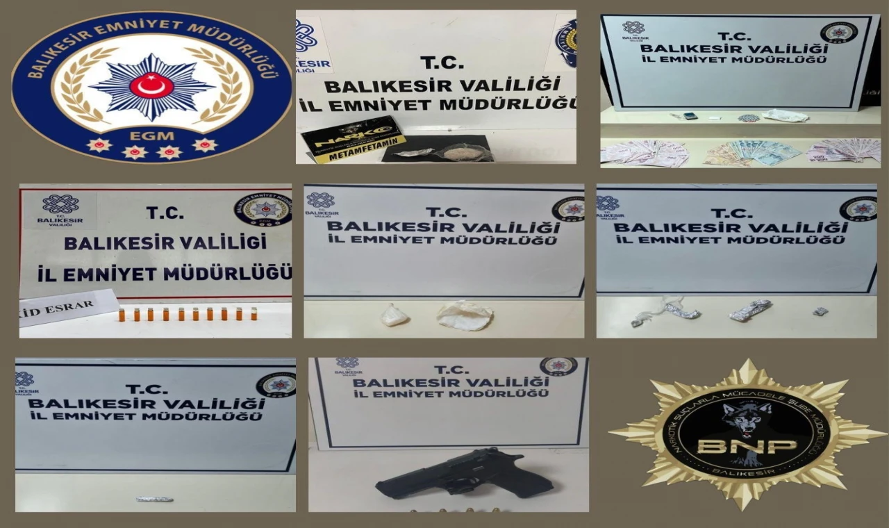 Balıkesir’de uyuşturucu operasyonu: 4 şahıs tutuklandı