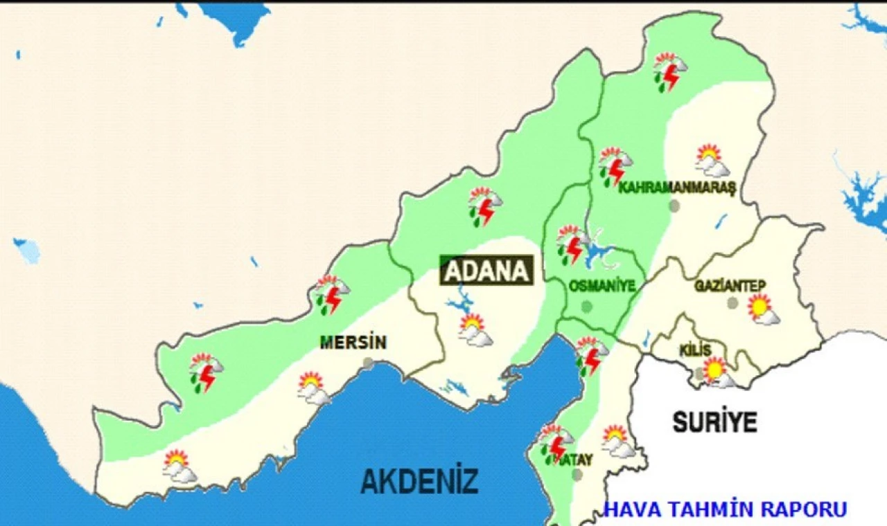 Doğu Akdeniz için ’gök gürültülü sağanak’ uyarısı