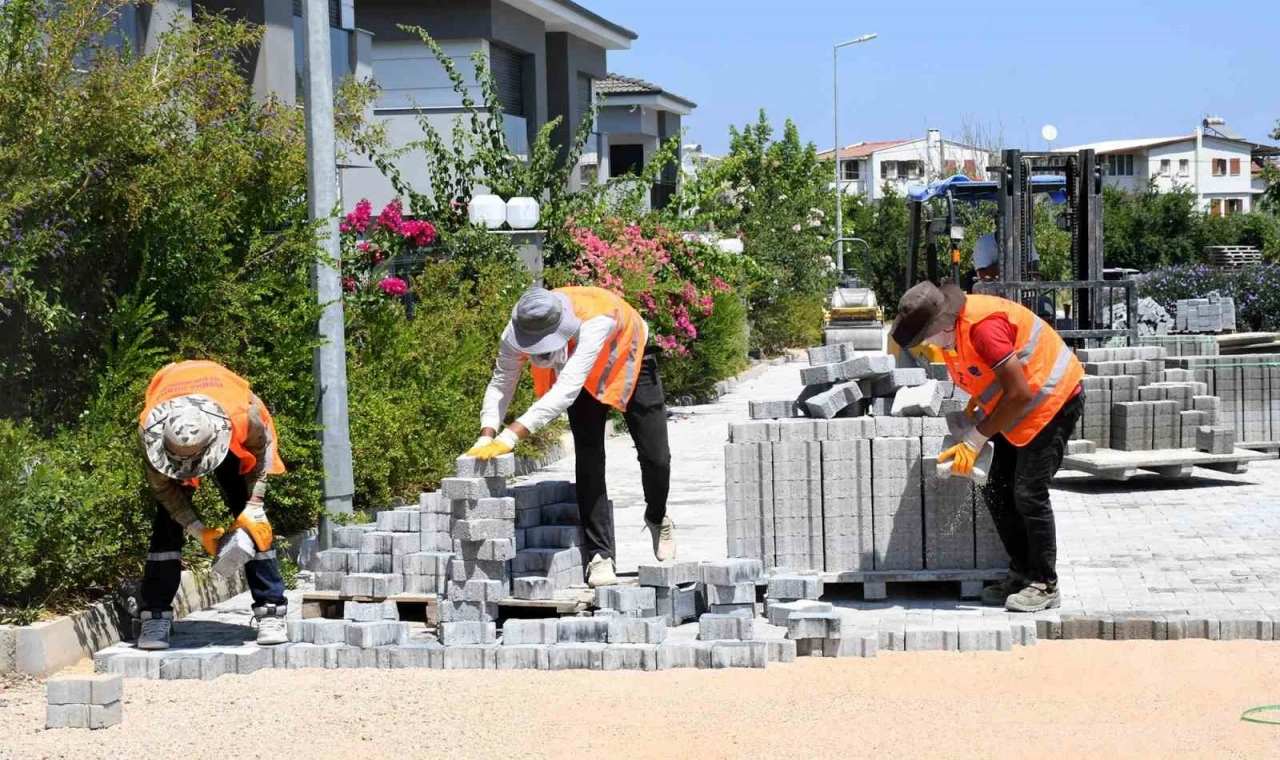 Güzelçamlı Mahallesi’nde üstyapı yatırımları hız kesmiyor