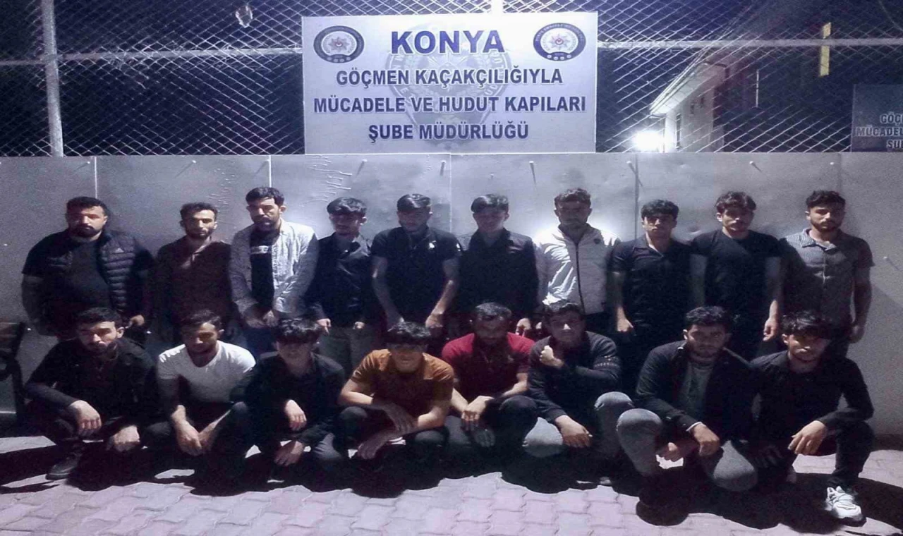 Konya Emniyetinden göçmen kaçakçılarına operasyon