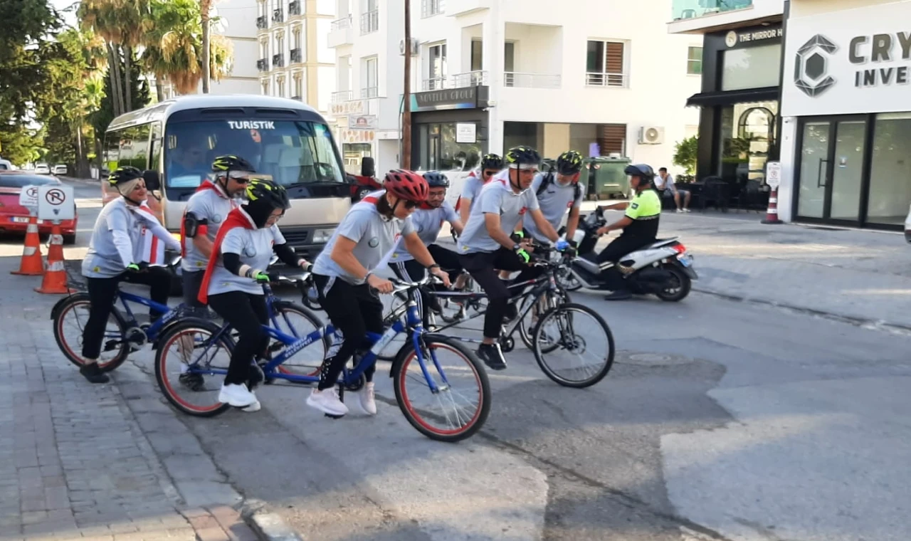 Konya’daki görme engelliler KKTC’de pedal çevirdi