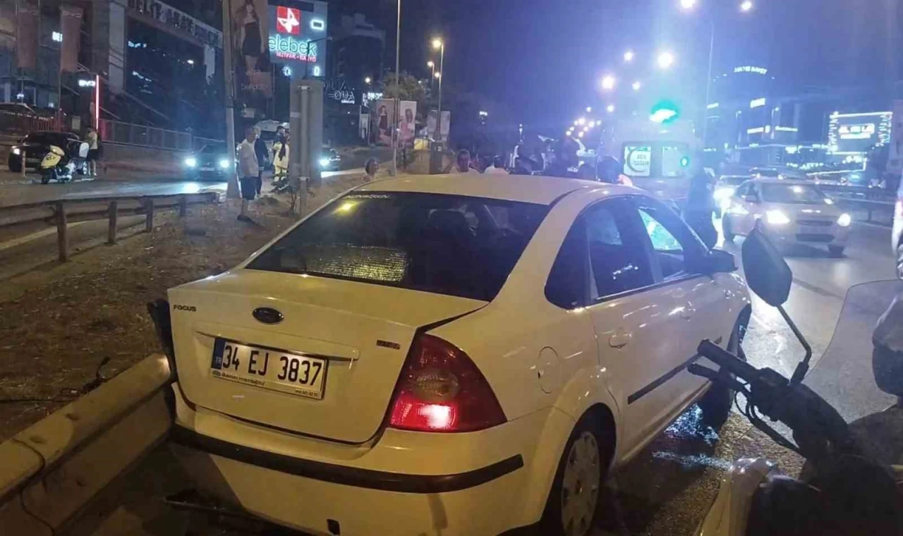 Maltepe’de otomobil motosiklete çarptı: 1 ağır yaralı