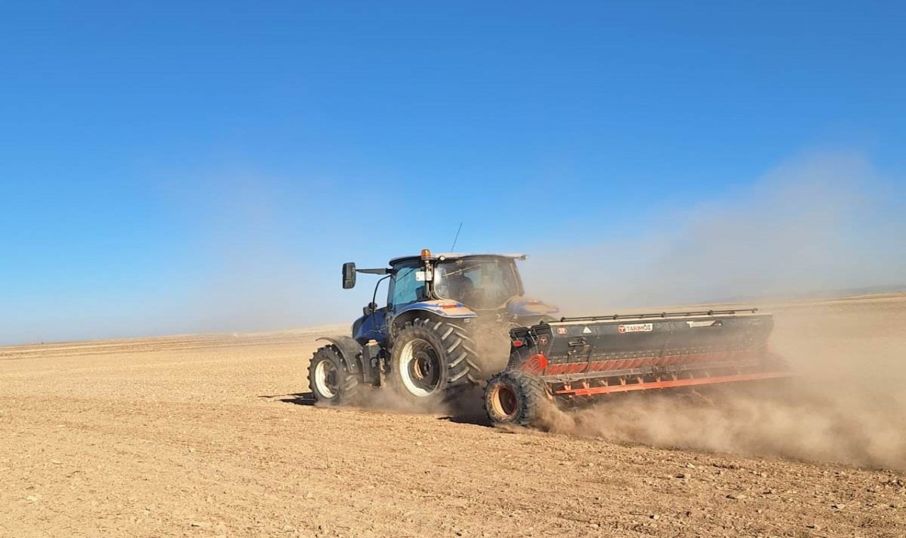 Kulu’da yaklaşık 750 bin dekarlık alanda arpa ve buğday ekimine başlandı