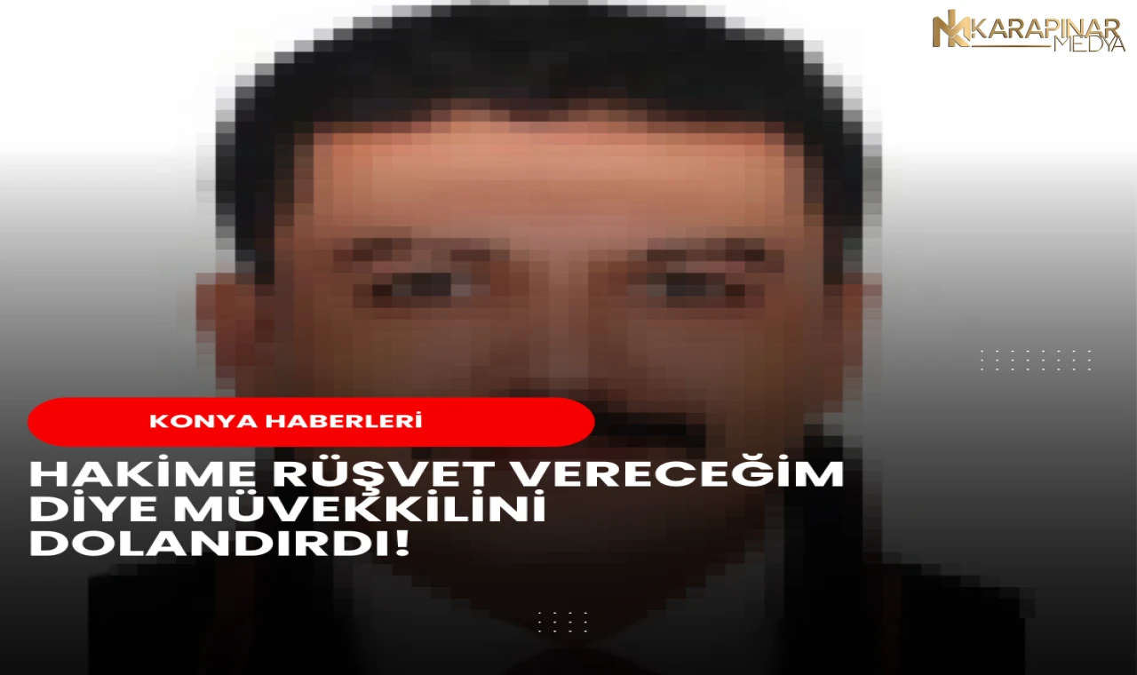 Hakime rüşvet vereceğim diye müvekkilini dolandırdı