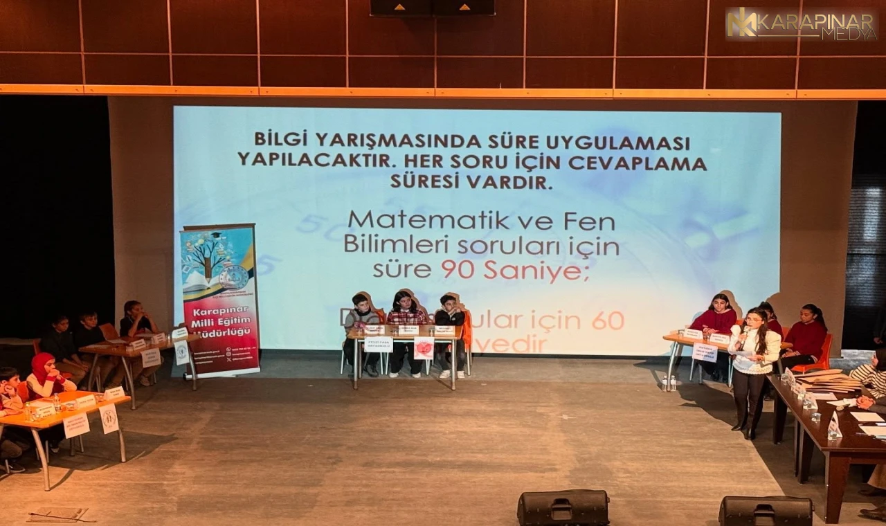 Karapınar'da “Haydi Bil Bakalım” Bilgi ve Kültür yarışmasında büyük heyecan