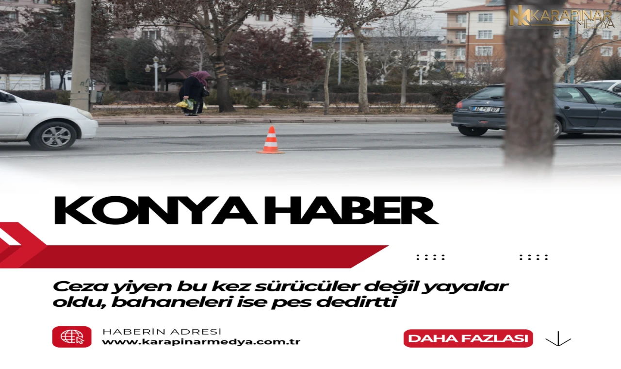 Ceza yiyen bu kez sürücüler değil yayalar oldu, bahaneleri ise pes dedirtti