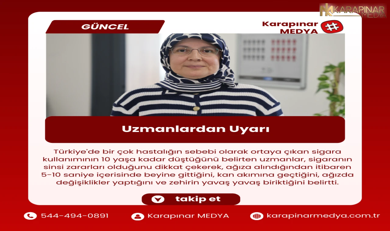 Uzmanlar uyarıyor; Sigara kullanımı 10 yaşa kadar düştü