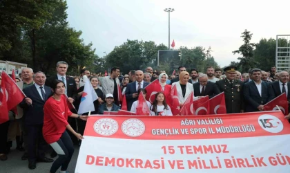 Ağrı’da 15 Temmuz etkinliklerinde birlik ve beraberlik mesajı verildi