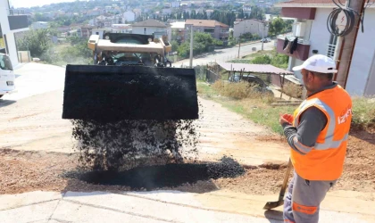 Alikahya’da hummalı asfalt çalışması