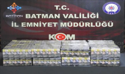 Batman’da tankerle kaçak sigara sevkiyatı polise takıldı