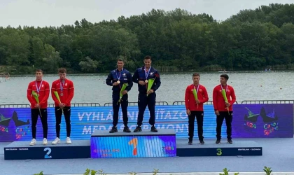 Büyükşehrin sporcusu Slovakya’da tarih yazdı