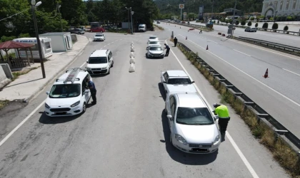 Çorum’da 480 araç trafikten men edildi