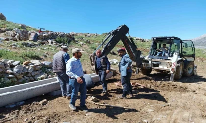 Doğanşehir’de yayladaki hayvanlar unutulmadı