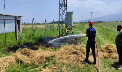 Iğdır’da trafodan çıkan kıvılcım yangına neden oldu