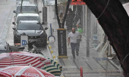 Keşan’da yağmur etkili oldu