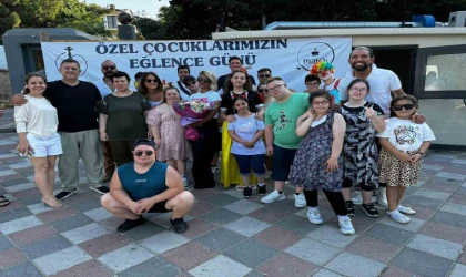 Özel çocuklar kendileri için düzenlenen etkinlikte doyasıya eğlendi