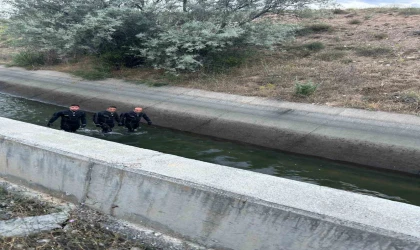 Sulama kanalına düşen yaşlı adamı arama çalışmaları sürüyor