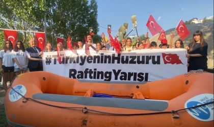 Tunceli’de, Türkiye’nin Huzuru Rafting Yarışması’nın startı verildi