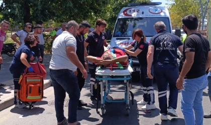 Turgutlu’da motosiklet ile hafif ticari araç çarpıştı: 1 yaralı